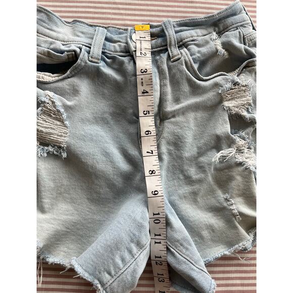 SO Super High Rise 90s Boyfriend Short Cut-off size 1 denim summer juniors - Picture 5 of 6